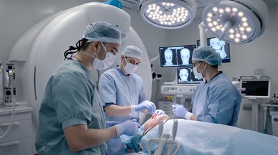 A professional team preparing for an All-on-6 dental implant procedure in a sterile operating room.
