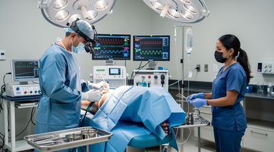 Surgeon performing BBL fat harvesting in surgical suite.