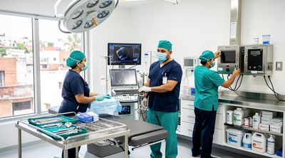 A Mexican surgical team prepares a high-quality clinic room, demonstrating uncompromised standards despite lower costs.