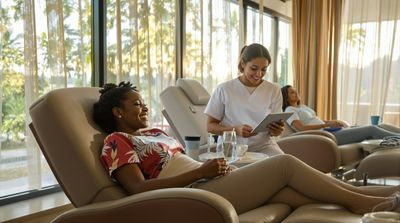 Recovery lounge at a dental clinic.