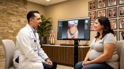 Consultation on combining Lipo 360 and tummy tuck for a mommy makeover procedure.